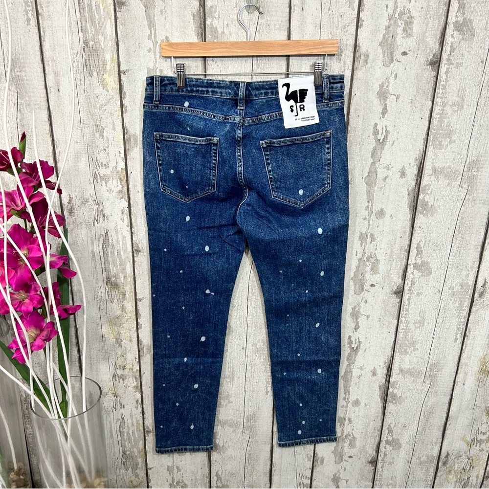 Free People x Sandrine Rose - NWT Polka Dot Skinny Jeans - Picture 6 of 12